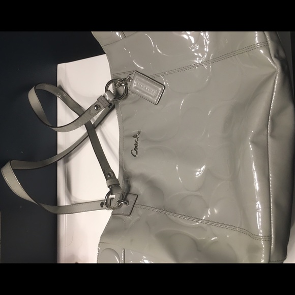 Coach patent Embossed Gallery Tote