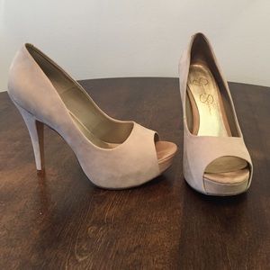 Jessica Simpson Tan Suede Heels