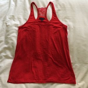 American Eagle red racerback top