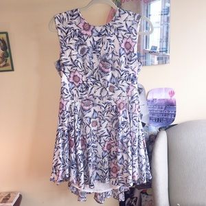 Floral high low h and m dress