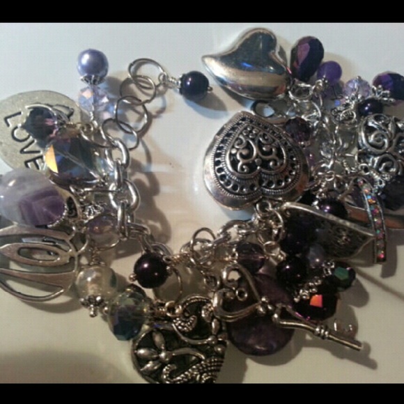 Charm Bracelet - Shades of PURPLE