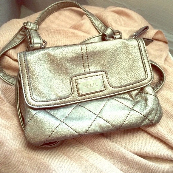 Silver cross body bag - Picture 1 of 3