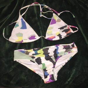 Chloe pastel triangle bikini bathing suit