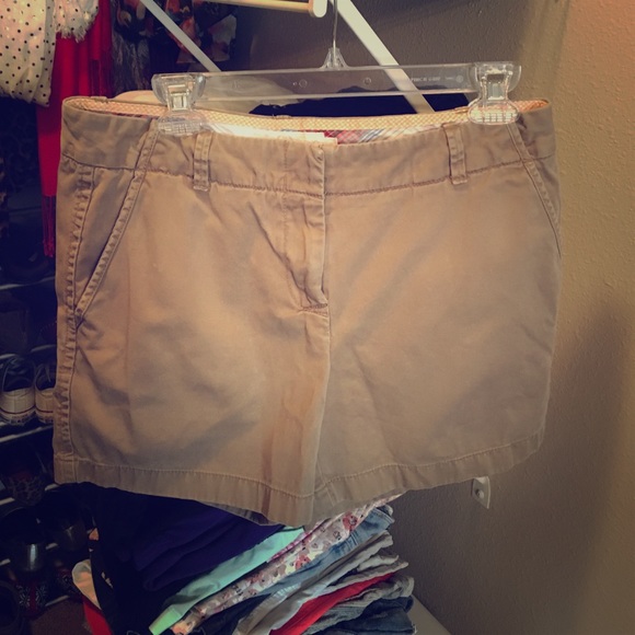 J. Crew Chino Khaki Shorts Size 8