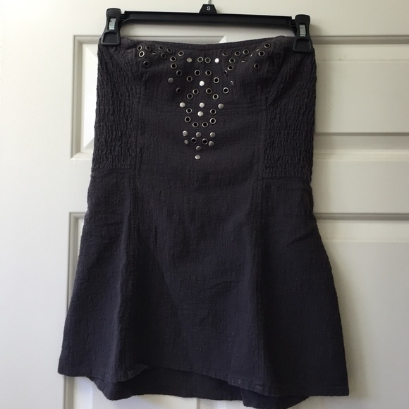 Strapless free people top