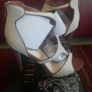 Beige Cut Out Peep Toe