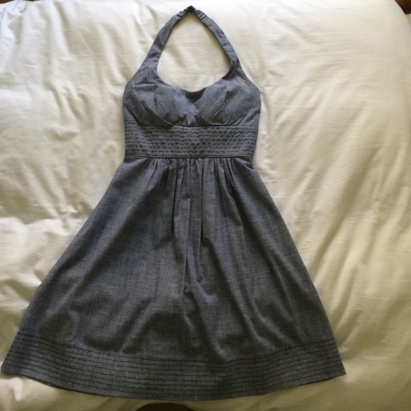 Denim halter sundress