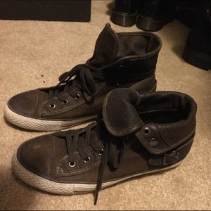 REDUCED ASH Leather Sneakers Sz38 Fold-Over Top
