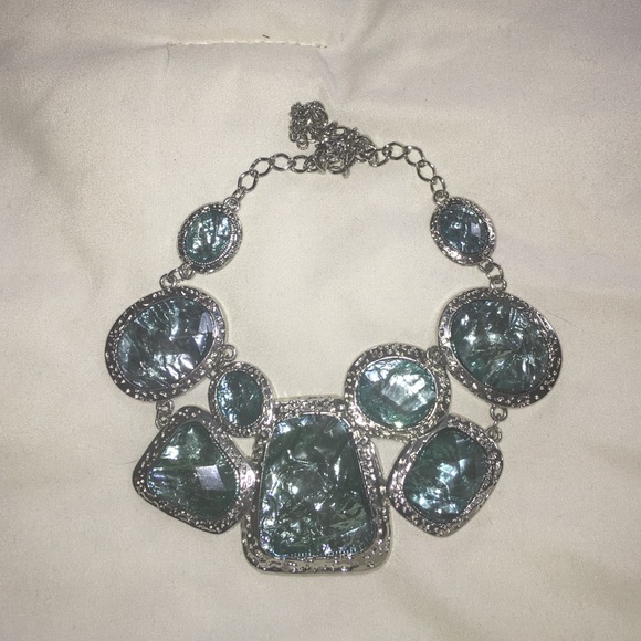 Beautiful blue and silver necklace