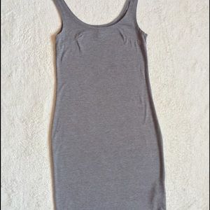 Grey short bodycon dress