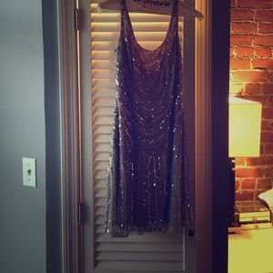 Adrianna Papell dress - silver - size EU 36