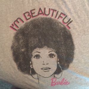 Afro Barbie graphic tee