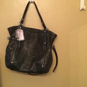 Black coach purse