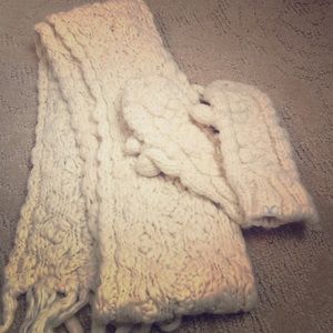 Scarf and mitten bundle