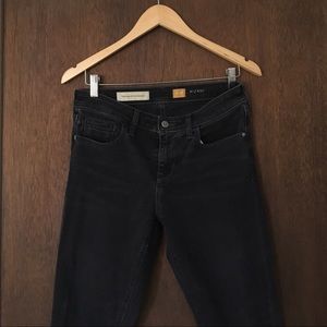 Anthropologie Pilcro Black Skinny Ankle Jeans
