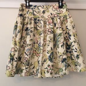 A floral skirt