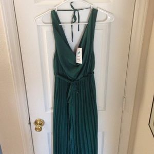 Ya Los Angeles goddess dress in emerald green