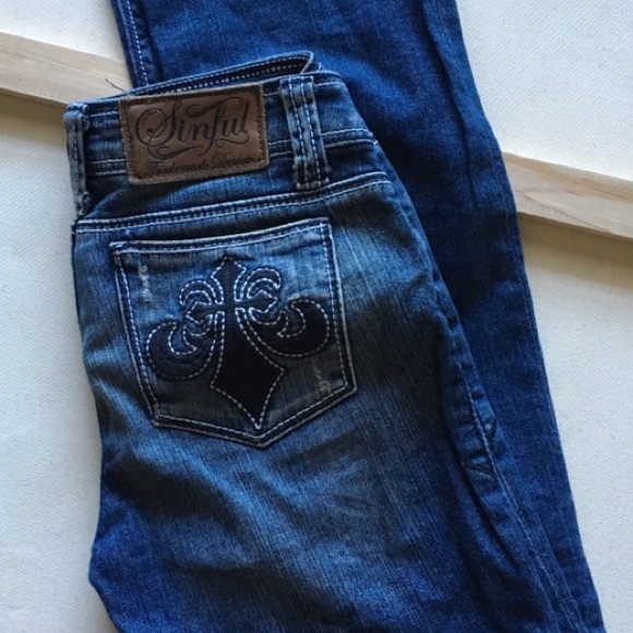 Sinful fleur de lis Jean