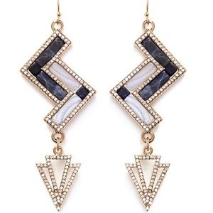 Lulu Frost 'Ravenna' gemstone inlay earrings