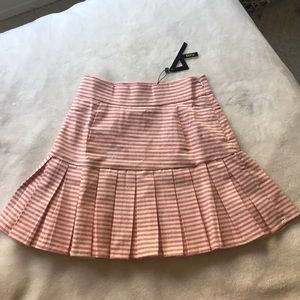 Adorable pink striped mini skirt