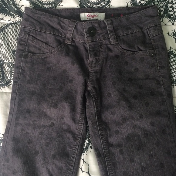 Gray Polka Dot Jeans