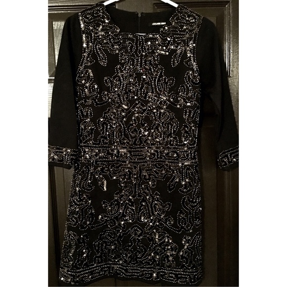 Gianni Bini Kyleen embellished black dress