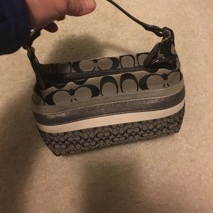 Black/Silver Small Coach Purse