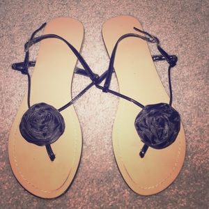 Rampage Black Rose Sandal