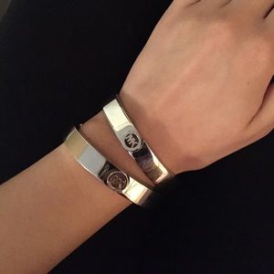 Silver Michael Kors bangles
