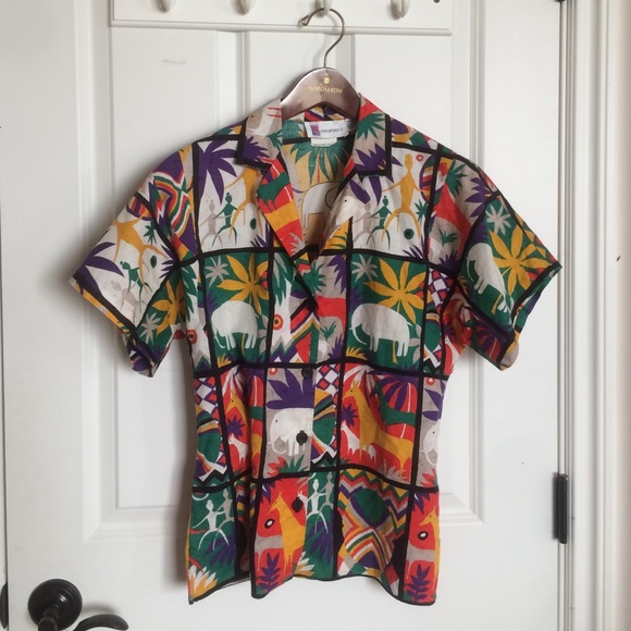 Vintage Safari print shirt!