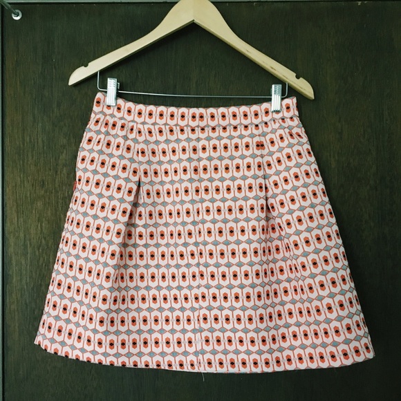J.Crew jacquard geometric skirt size 2