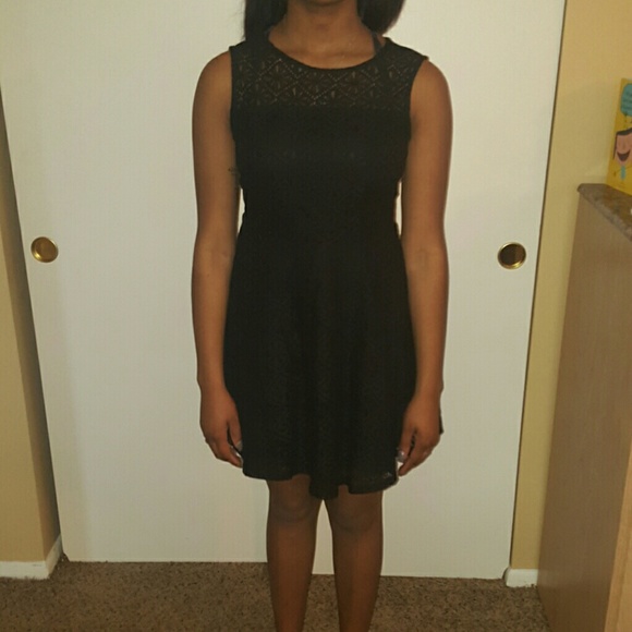 Black cocktail dress