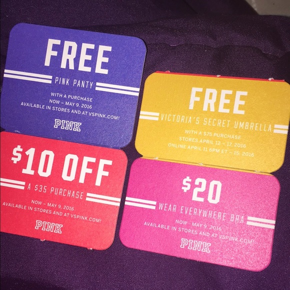 PINK Victoria's Secret Other Vs Pink Coupons Poshmark