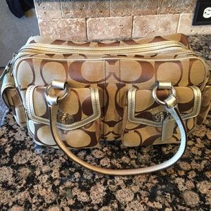 Coach signature handbag