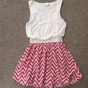 Chevron print dress