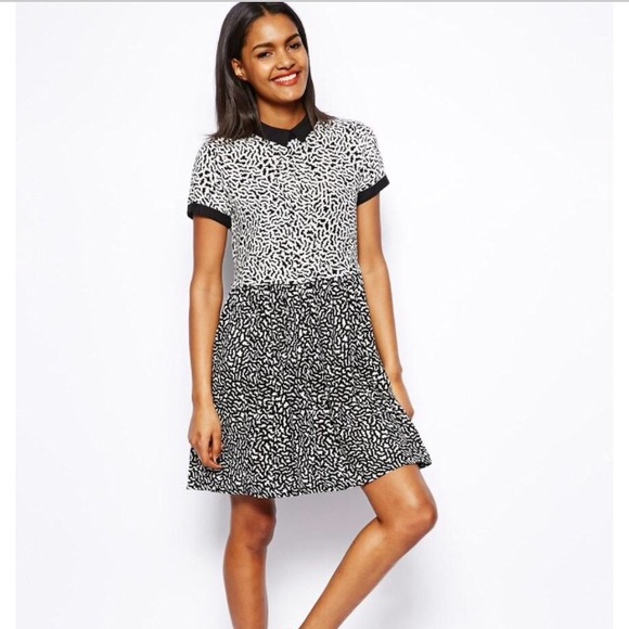 River Island (ASOS) smock waisted dress