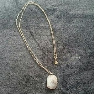 GENUINE DRUZY QUARTZ NECKLACE