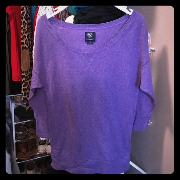 Purple American Eagle Lightweight Sweater