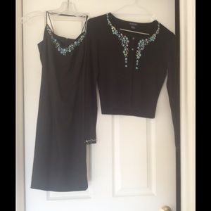 Ann Taylor dress and matching sweater