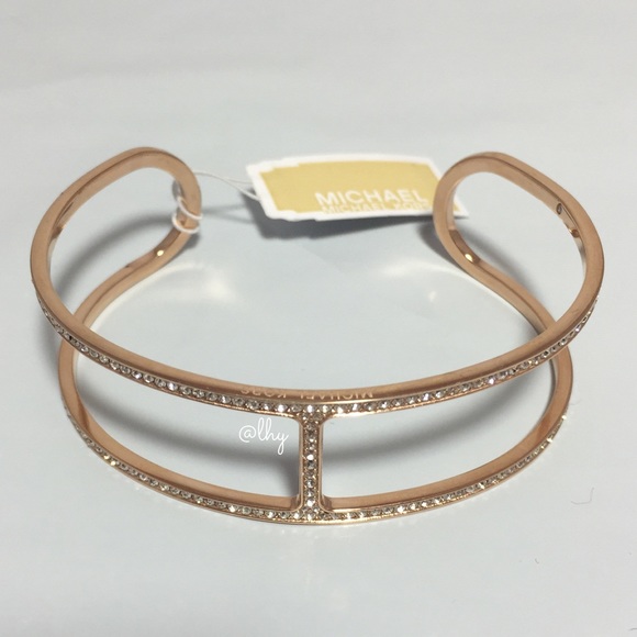 MICHAEL KORS HERITAGE MARITIME PAVE CUFF BRACELET - Picture 3 of 4