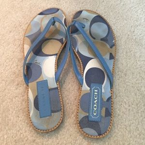 Coach flip flops authentic