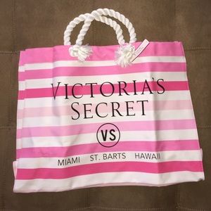 Victoria secret canvas beach bag