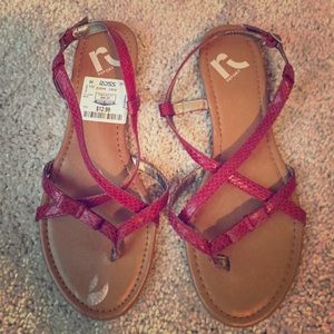 Red Strap Sandal- Brand New