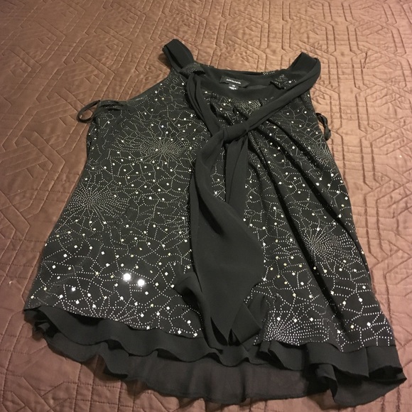 Black evening blouse - Picture 1 of 2