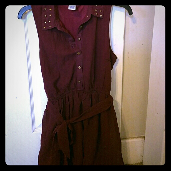 Burgundy dress