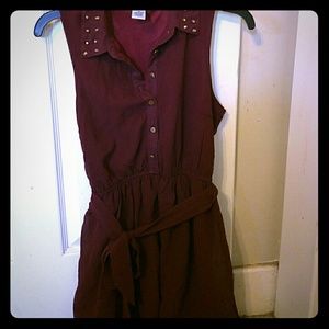Burgundy dress