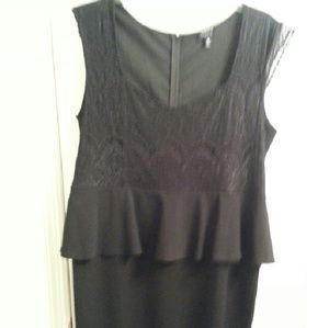 Black Peplum Dress