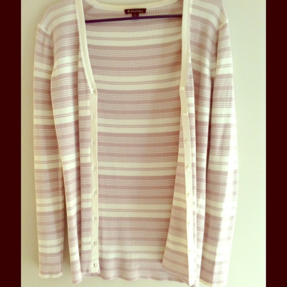 Brooks Brothers striped cardigan