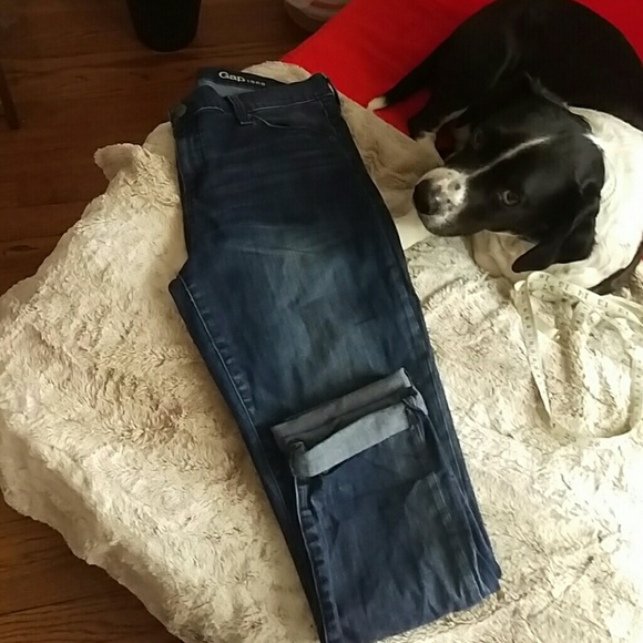 Gap 1969 Girlfriend jeans.