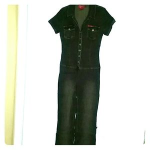 One Piece Denim Jumpsuit